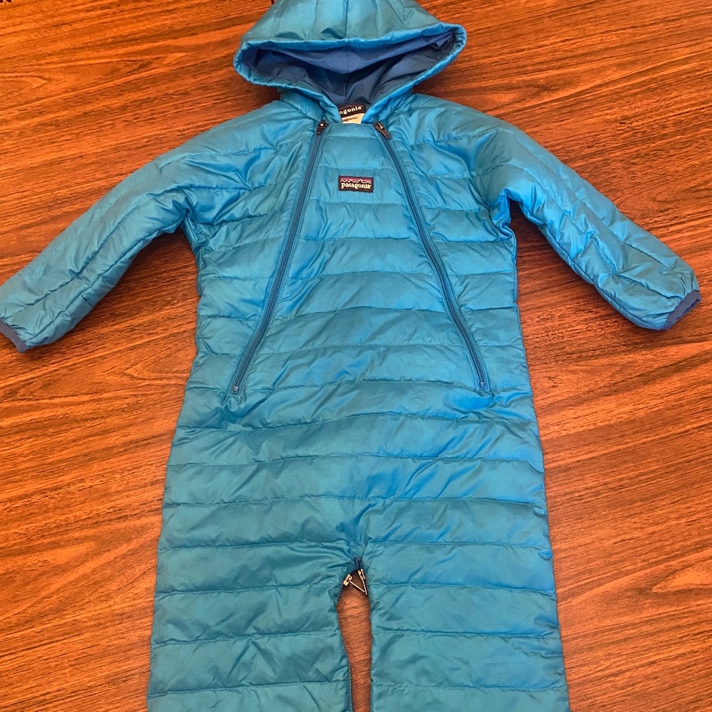 Patagonia Blue Bunting Snowsuit 12 months
